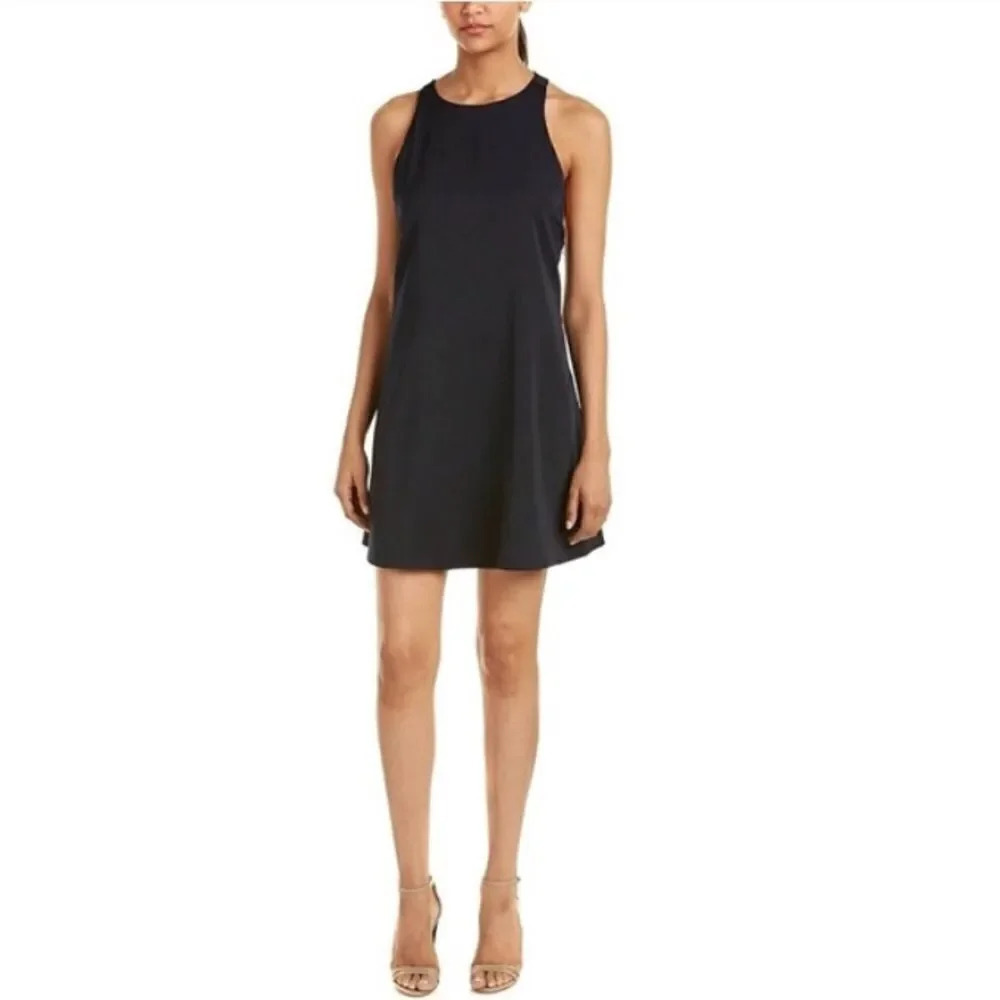 The Coverii T back navy blue dress